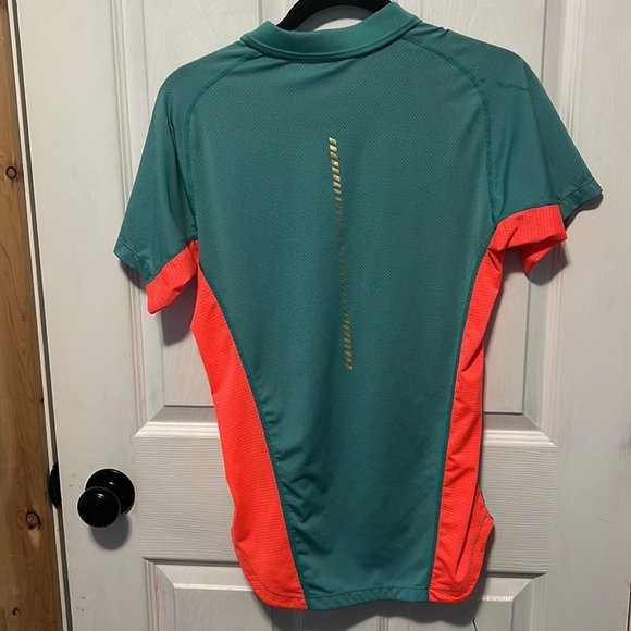 3/$20 asics teal and coral shirt - Picture 2 of 4